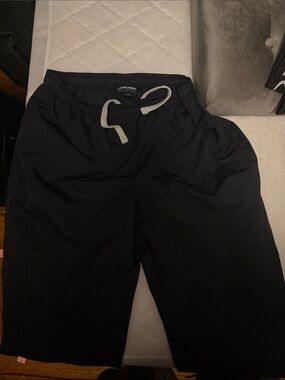 Bauer Black Men's Sweatshorts with Light Gray Drawcord
